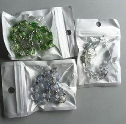 Crackle Glass Butterfly Beaded Bracelets